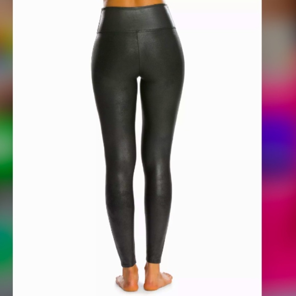 Spanx Black Faux Leather Leggings